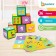 Set of color cubes "Account", 6 pieces, 6 x 6 cm