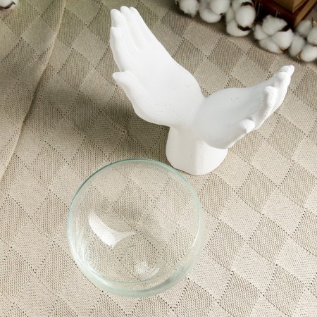 Steam for the little things "Hands with glass" White, 22cm-3