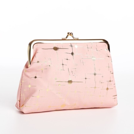 Cosmetic bag on the farmar, pink color