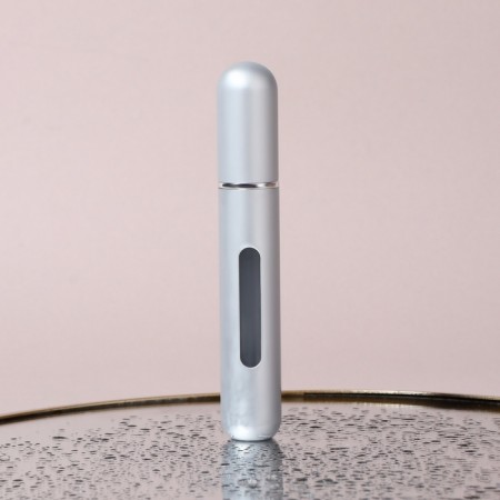Perfume atomizer, with a spray, 10 ml, silver color-1