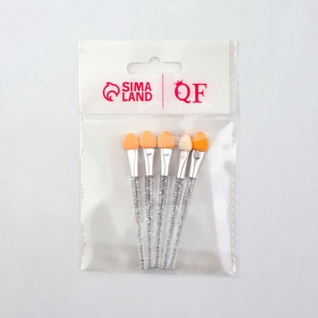 A set of applicators for shadows, 5 pcs, 7.5 cm, transparent color-2