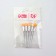 A set of applicators for shadows, 5 pcs, 7.5 cm, transparent color
