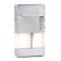 Gas lighter, piezo, silicon included, silver