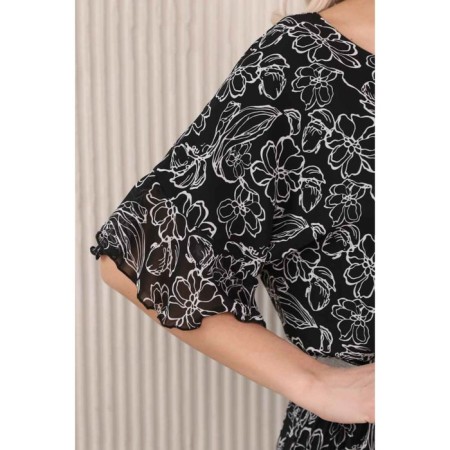 Female dress, size 46, black color-11