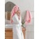 A set of terry towels Pink, size 30x50 cm, 50x90 cm, 70x140 cm, pink