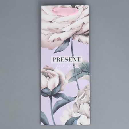 Gift package for a bottle, packaging, "tenderness", 13 x 32 x 11.3 cm-5