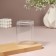 Organizer for cotton sticks, with a lid, 6.5 × 5.8 × 9.5 cm, in a package, transparent