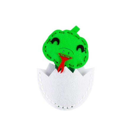 Game set “We sew a toy made of felt. Snake in the egg ”, 11 × 8 × 2 cm