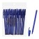 A set of ballpoint pens Calligrata 12 pieces, 0.5mm, strips of blue-white, blue ink blue