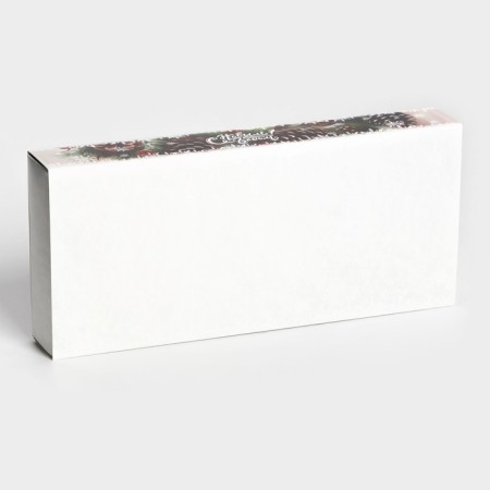 New Year. Box for 10 sweets "Happy New Year!", 9.8 x 22 x 3.5 cm, confectionery packaging-2