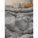 Buenas noches blanket, size 220x240 cm, gray color