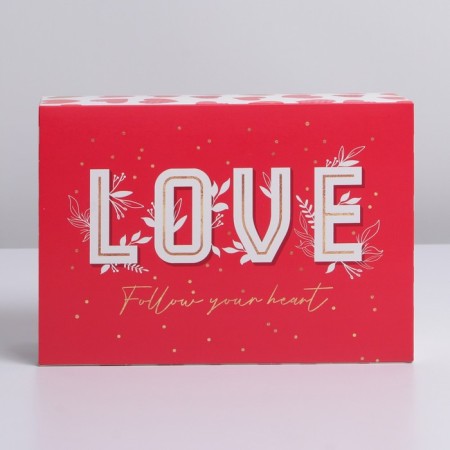 Gift folding box, packaging, “love”, 16 x 23 x 7.5 cm-1