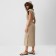Women's dress Minaku: Safari Midi Beige Color, Rr. 48