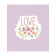 Set of napkins for setting the table "LOVE", rectangular, size 32x46 cm, 4 pcs