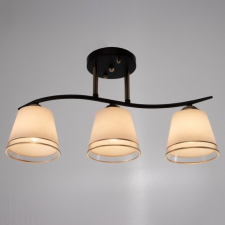 Chandelier 2007/3 E27 60W gold+black 46x12x25 cm Bayerlux-1