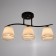 Chandelier 2007/3 E27 60W gold+black 46x12x25 cm Bayerlux
