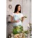 Apron "Ethel: Tuscany" 70x60 cm, 100% cotton, sarzha 190 g/m²