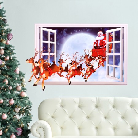 Sticker 3D Interior New Year 70*50cm-2