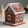 Souvenir Polystone Light "Gingerbread House with Patterns" 13x13x15 cm