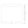 Evororm mirror, built into the LED-lighter, sensory switch, 5.5W 70x60 cm, neutral white