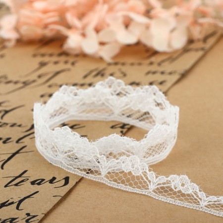 Capricon lace, 15 mm × 10 ± 1 m, white color-2