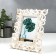 Photo frame plastic 10x15 cm "Rosary" gold 22x17 cm