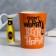 Beer mug ceramic Beer Happy, 400 ml, orange color