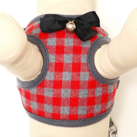 AMUNICE COMMUNICAL with soft harness, L, leash 120 x 1.5 cm, Osh 30-50 cm, OG 36-56 cm, red 473-4