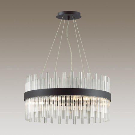 Lumion chandelier. Mitsuko, 6x40W, E14, 1000x600x600 mm, black color