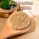 Massage brush made of natural bristles, with a handle, smooth