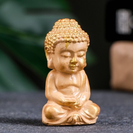 Figure "Buddha" Sand Gold, 7cm