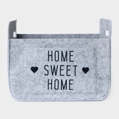 Sweet Home storage basket, 37 × 28 × 22 cm, gray color-3