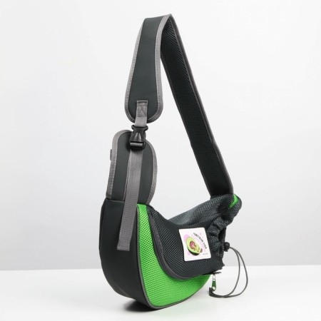 Sling carrier for animals "avocadously" 40x22x8 cm-4