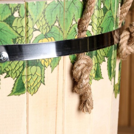 Lipes, 13 liters, plastic insert, stainless rim, ropes, "hoppy braids"-2