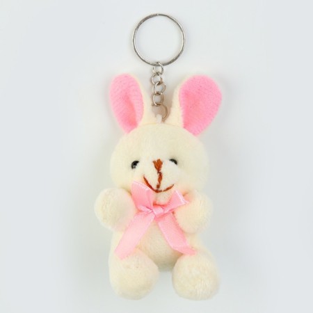 Soft toy "Rabbit" on the suspension, 7 cm, color mix