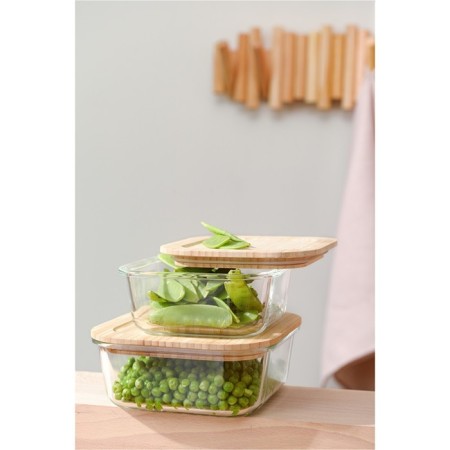 Smart Solutions baking and storage container, with bamboo cover, 1100 ml-2