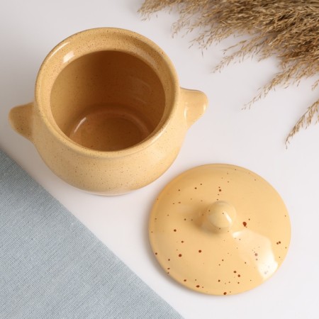 Ceramic pot for baking No. 6, 0.65l / 12x12cm, Karakum-3