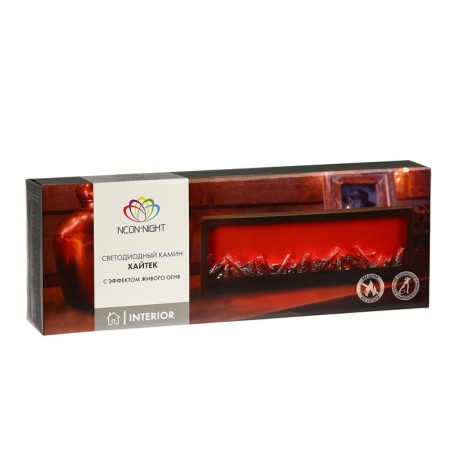 Neon-Night Biofim “Haytek”, with a living fire effect, 3xs/USB, black-6