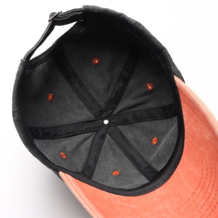 Male cap minaku, black/coral color, rr 56-58-4