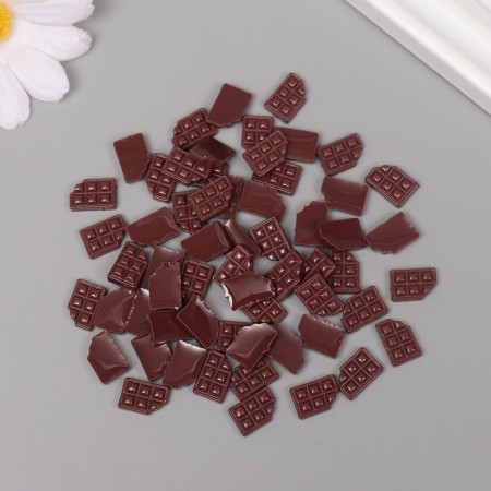 Decor for the work of acrylic "Chocolate Tile" set of 60 pcs 1.2x0.7 cm-2