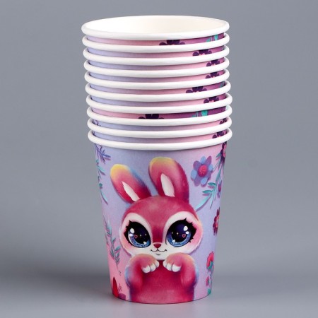 A single -single paper glass "Bunny", 250 ml-2
