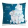 New Year's Ethel pillow "Happy Winter", 40*40 cm, 100% p/e, velor