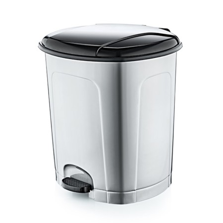 Garbage tank plastic hobbylife, with a lid and pedal, 11.5 liters-1