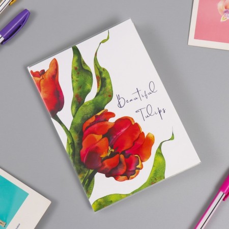 Photo album soft. In 36 photos 10x15 cm, plastic. sheets "tulips"