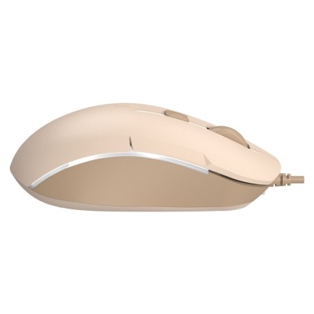 Mouse A4Tech FSTYLER FM26S Beige/Brown optical (2000DPI) Silent USB for a laptop (103385-4