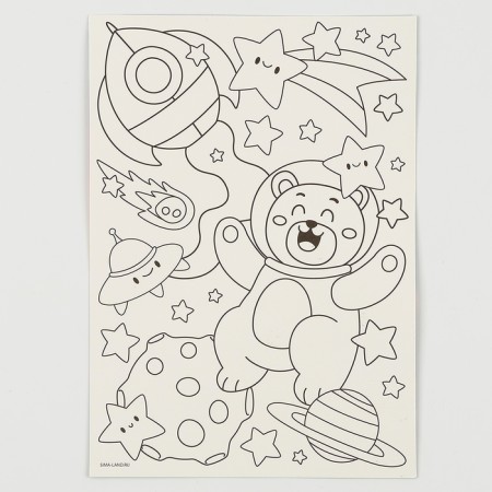 Application with rhinestones for children "Cosmos", a set for creativity, A5-3