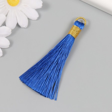 Decor for creativity textiles "Brush. Olivia" Blue set 2 pcs 8x1.2 cm-1