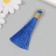 Decor for creativity textiles "Brush. Olivia" Blue set 2 pcs 8x1.2 cm