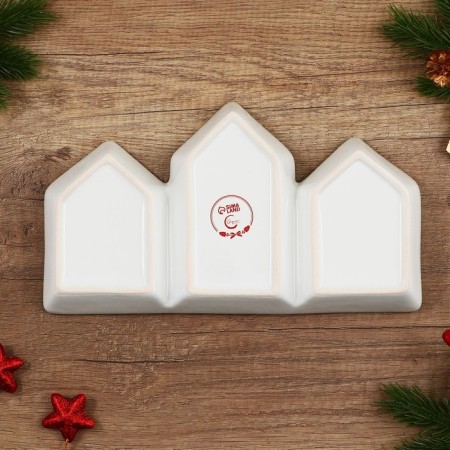 Ceramic Mengitsa "Happiness in the New Year", 26.5x15x3.5 cm, white color-3