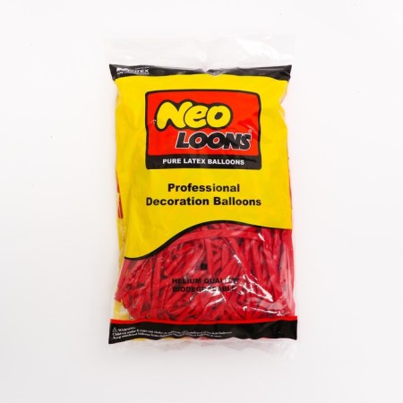 Ball for Twisting latex 150 ", standard, set 10 pcs., Red color-1